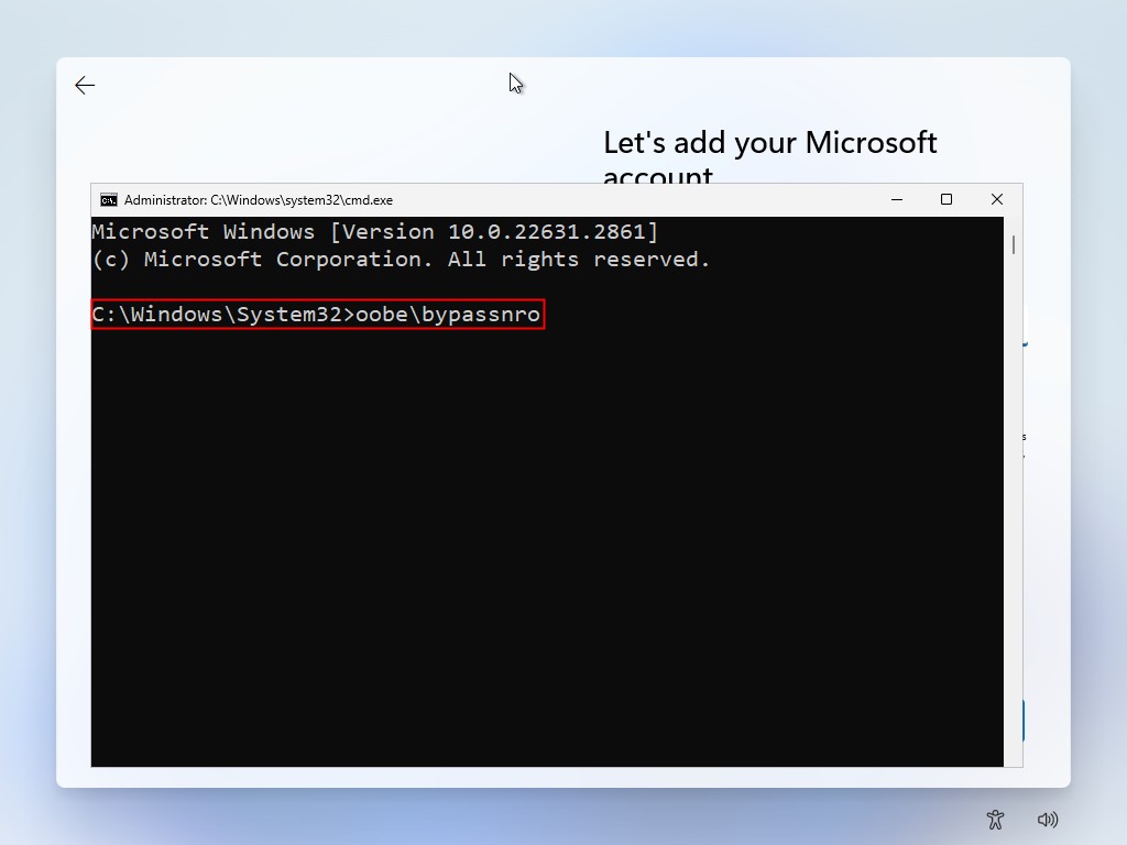 Bypass Windows 11 Account Registration 2